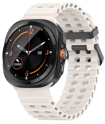 Mybandz 65038 waves szilikon szíj-fehér/samsung galaxy watch ultra