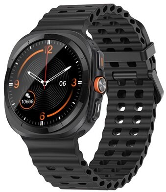 Mybandz 65035 waves szilikon szíj-fekete/samsung galaxy watch ultra