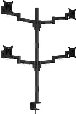 Multibrackets 7350073735891 multibrackets asztali konzol (4 képernyős), m vesa deskmount officeline quad black (15-30", max.vesa: 100x100 mm)