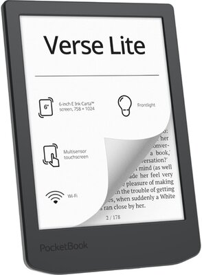 Pocketbook PB619-T-WW pocketbook e-reader - pb619 verse lite midnight (6" e-ink carta, cpu:1ghz, 512mb, 8gb, 1000mah, wifi, usb-c)