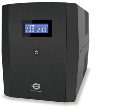 Conceptronic ZEUS08E conceptronic szünetmentes 1500va - zeus08e (6x iec c13, line-interaktív, rj45 vonalvédelem, hid usb, fekete)