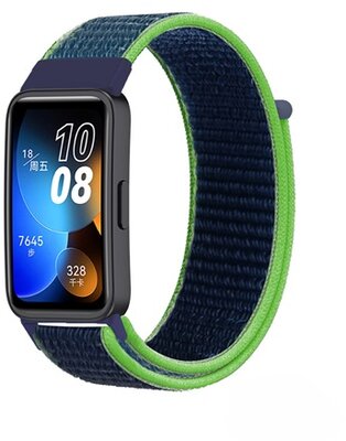 Mybandz 33513 tépőzáras szövet óraszíj/zöld-kék huawei band 8
