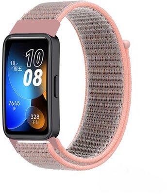 Mybandz 33511 tépőzáras szövet óraszíj/pink-homok huawei band 8
