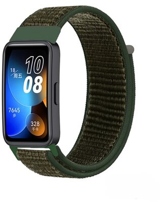 Mybandz 33509 tépőzáras szövet óraszíj/khaki huawei band 8