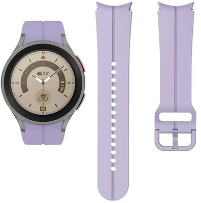Mybandz 40431 sportos szilikon óraszíj galaxy watch 5-6-7 /halvány lila-rés nélkül/ 20mm