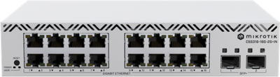 MikroTik CSS318-16G-2S+IN 16-Portos Gigabites Switch 2 SFP+ Porttal