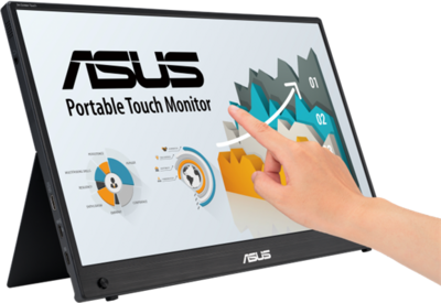 ASUS MB16AMTR ZenScreen hordozható touch monitor 15.6" IPS 1920x1080, micro HDMI, USB-C, hangszóró