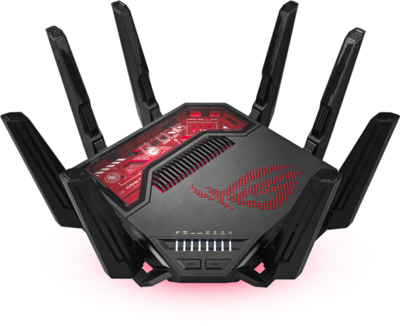 ASUS Wireless Router Tri Band BE19000 2xWAN(1x10Gbps,1x2.5Gbps) + 5xLAN(1x10Gbps,3x2.5Gbps,1x1Gbps) + 2xUSB, GT-BE19000