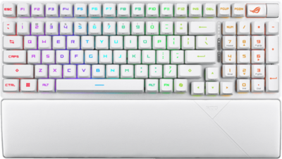 ASUS ROG Strix Scope II 96 RX vezeték nélküli billentyűzet - UK layout - Fehér /ROG RX/