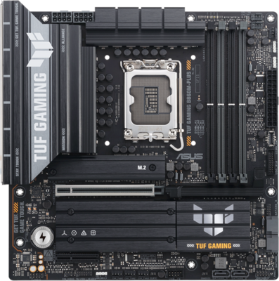 Asus Alaplap - Intel TUF GAMING B860M-PLUS s1851 (B860, 4xDDR5 8800+MHz, 4xSATA3, 3xM.2, HDMI+DP+USB-C)
