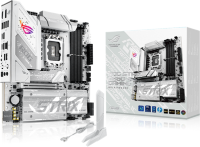 Asus Alaplap - Intel ROG STRIX B860-G GAMING WIFI s1851 (B860, 4xDDR5 9066+MHz, 4xSATA3, 4xM.2, HDMI+DP+Thunderbolt4)