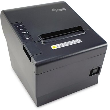 Equip Thermo blokknyomtató - 351004 (80mm, hőpapíros, auto-cutter, USB/Bluetooth/Wifi/pénztárfiók csatlakozó, fekete)