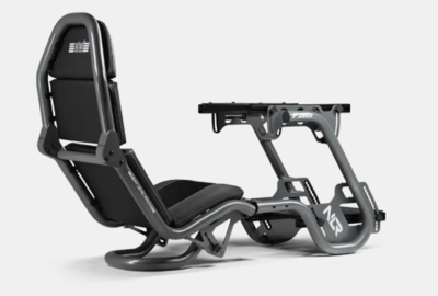 Next Level Racing Szimulátor cockpit - F-GT Pro Formula és GT Racing cockpit Grey Edition (Formula ülés; tartó konzolok)