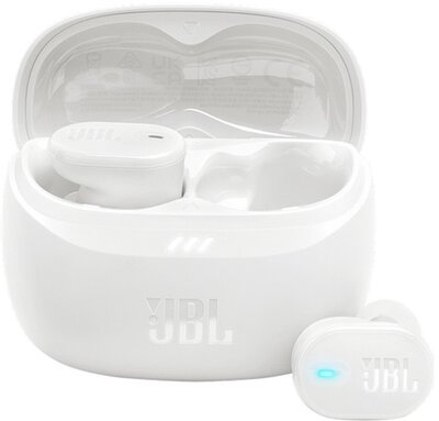 JBL TUNE BUDS 2 bluetooth fülhallgató SZTEREO (v5.3, TWS, mikrofon, aktív zajszűrő, IP54 + töltőtok) FEHÉR