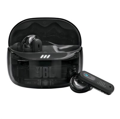 JBL TUNE BEAM2 GHOST EDITION bluetooth fülhallgató SZTEREO (v5.3, TWS, mikrofon, aktív zajszűrő, IP54 + töltőtok) FEKETE