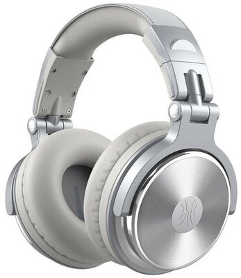 ONEODIO DJ Fejhallgató - Pro 10 Silver (Vezetékes, 3,5mm, 6,35mm jack, Hi-Res Audio)