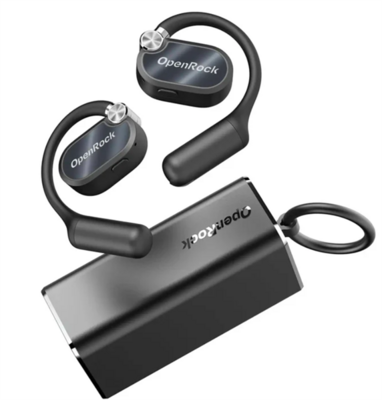 ONEODIO Sport Fejhallgató - OpenRock X Black (premium, légvezetés, BT 5.3, fekete)