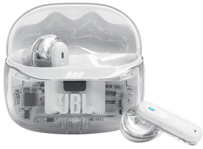 JBL TUNE BEAM2 GHOST EDITION bluetooth fülhallgató SZTEREO (v5.3, TWS, mikrofon, aktív zajszűrő, IP54 + töltőtok) FEHÉR