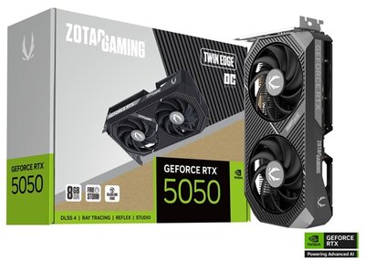 ZOTAC Videokártya PCI-Ex16x nVIDIA RTX 5050 TWIN EDGE OC 8GB GDDR6 OC