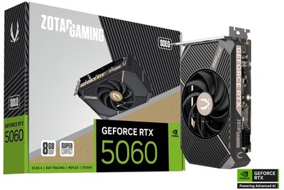 ZOTAC Videokártya PCI-Ex16x nVIDIA RTX 5060 SOLO 8GB GDDR7