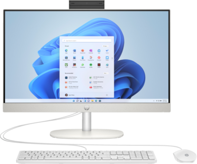 HP AIO 24-cr0008nn 23.8" FHD AG IPS, Core i3-N300 2.4GHz, 8GB, 512GB SSD, Win 11, fehér