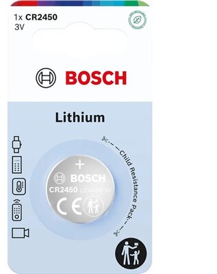 Bosch CR2450B100 lítium gombelem, CR2450, 1db
