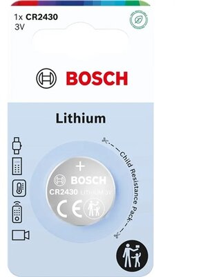 Bosch CR2430B100 lítium gombelem 3V, CR2430, 1db