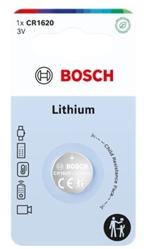 Bosch CR1620B100 lítium gombelem, CR1620, 1 db