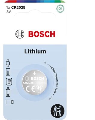 Bosch CR2025B100 lítium gombelem, CR2025, 1 db