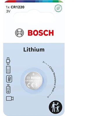 Bosch CR1220B100 lítium gombelem, CR1220, 1 db