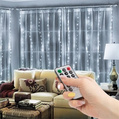 LED FÉNYFÜGGÖNY 3X3 M HIDEGFEHÉR