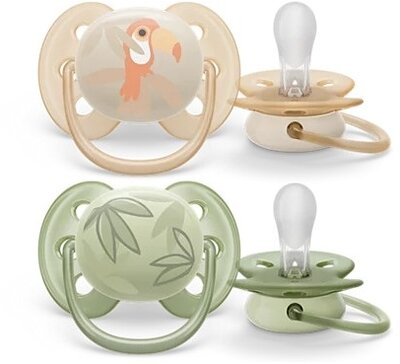 Philips SCF091/07 Avent ultra soft játszócumi tukán,falevél