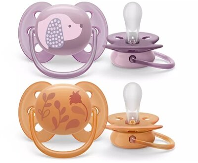 Philips SCF091/18 Avent ultra soft játszócumi kutyusos, virágos