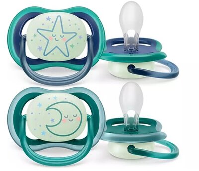 Philips SCF376/13 Avent ultra air fluoreszkáló cumi csillag,hold