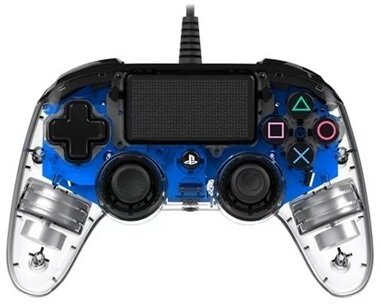 Nacon 2804957 Compact PS4 vezetékes átlátszó-halványkék kontroller