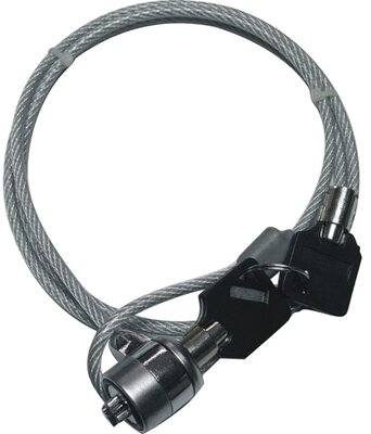 PREMIUMCORD Biztonsági zár NTB Kensington Lock-hez (kulcs, acélkábel) 1,7m