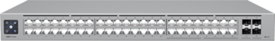 Ubiquiti 48-port, Layer 3 Etherlighting switch with 2.5 GbE, 16x 2.5 GbE RJ45 ports, 32x GbE RJ45 ports, 4x 10G SFP+ ports