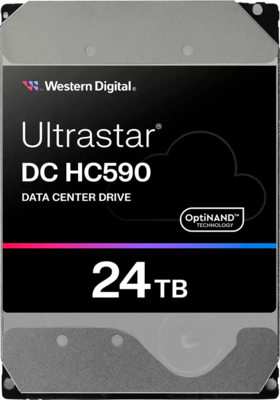 HDD Server WD/HGST ULTRASTAR DC HC590 (3.5’’, 24TB, 512MB, 7200RPM, SATA 6Gb/s, 512E SE NP3) SKU: 0F65684