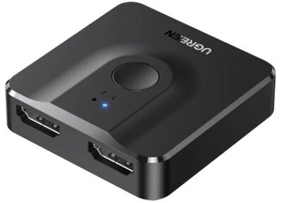 UGREEN HDMI 2.0 Switch Bi-Directional, kétirányú, 2 port, 2 az 1-ben, 4K@60Hz, 18Gbps, HDR, HDCP, fekete