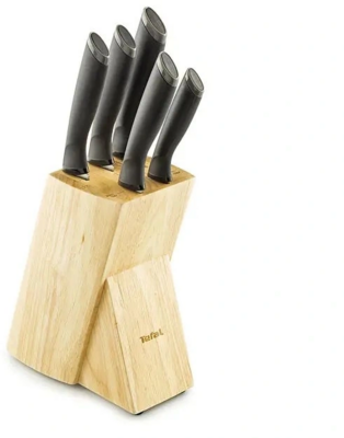Tefal K221S644 kés készlet fa tartóval, 5 részes