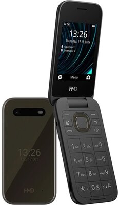 HMD 2660 4G FLIP DS, Domino mobiltelefon, black