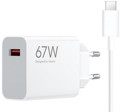 XIAOMI HYPERCHARGE hálózati töltő USB aljzat (67W, gyorstöltő) FEHÉR