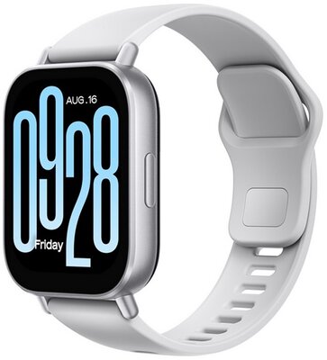 REDMI Watch 5 Active okosóra (szilikon szíj, aktivitásmérő, pulzusmérő, telefonhívás, vízálló, 140+ sport mód) EZÜST