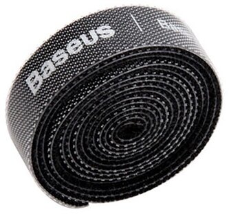 BASEUS CIRCLE VELCRO tépőzáras kábelrendező (tekercs, méretre vágható, 50cm) FEKETE