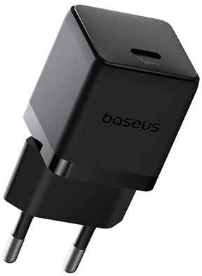 BASEUS PALM hálózati töltő Type-C aljzat (30W, PD gyorstöltő 3.0) FEKETE