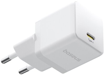 BASEUS PALM hálózati töltő Type-C aljzat (20W, PD gyorstöltő 3.0) FEHÉR
