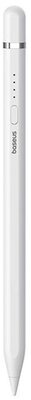 BASEUS SMOOTH WRITING érintő ceruza (aktív, kapacitív, lightning plug-in + póthegy, Apple Pencil kompatibilis) FEHÉR