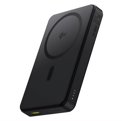 BASEUS Airpow2 Qi2 vésztöltő USB+Type-C aljzat (10000mAh, 22.5W, PD gyorstöltő 3.0, Magsafe, Qi2) FEKETE