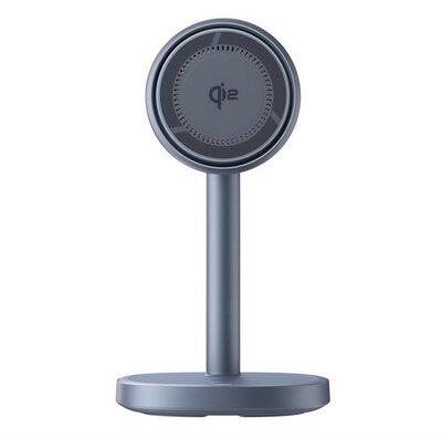 BASEUS ORBIT 2 PRO asztali töltőállvány 2in1 (20W, wireless, Airpods töltő, LED jelzés, Qi2) VILÁGOSSZÜRKE