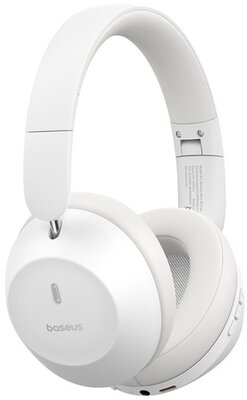 BASEUS BASS 30 MAX bluetooth fejhallgató SZTEREO (v5.3, mikrofon, zajszűrő + Type-C tápkábel) FEHÉR